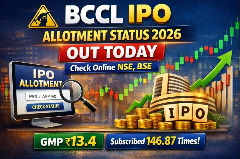 BCCL IPO Allotment Status 2026 Out Today – Check Online NSE, BSE