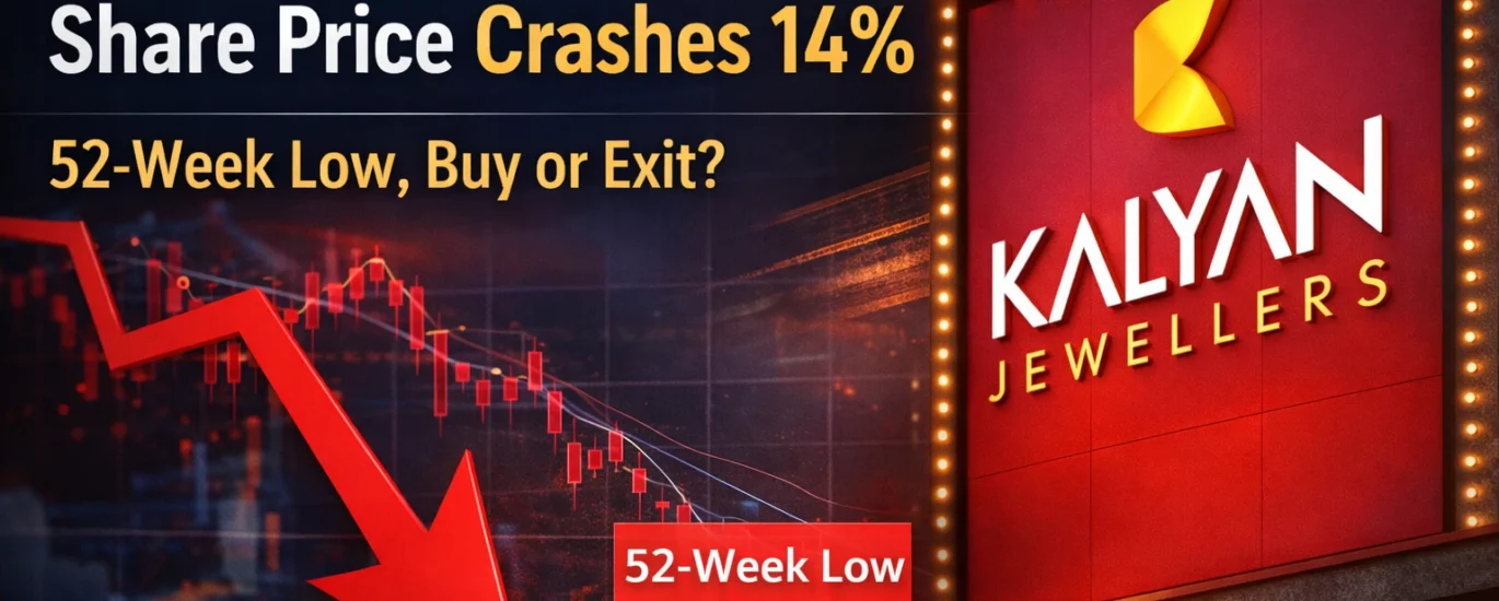Kalyan Jewellers Share Price Crashes 14% | 52-Week Low, Buy or Exit?