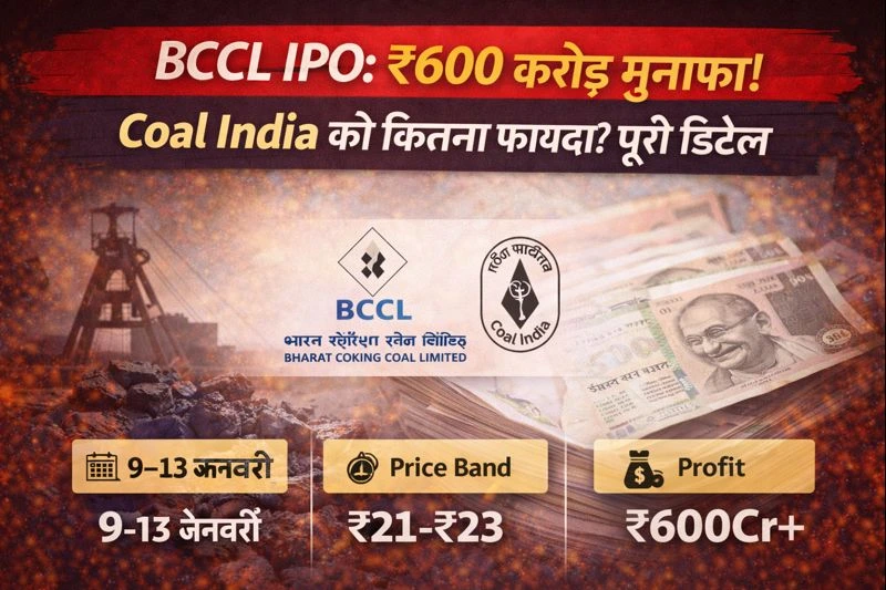 BCCL IPO: ₹600 करोड़ मुनाफा! Coal India को कितना फायदा? पूरी डिटेल