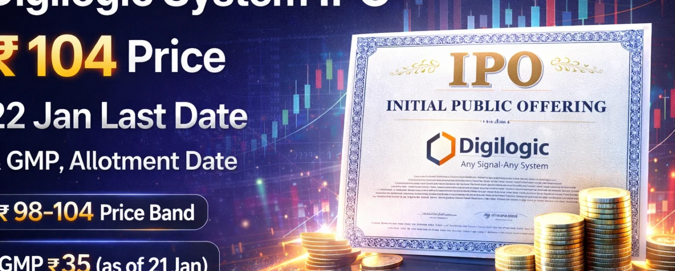 Digilogic System IPO: ₹104 Price, 22 Jan Last Date, GMP & Allotment Date