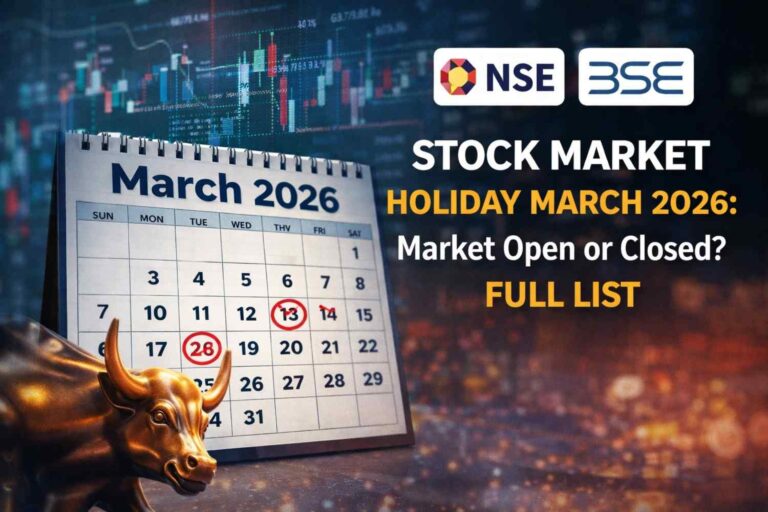 Stock Market Holiday March 2026:Market Open or Closed? Full List